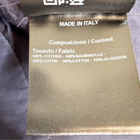 Calvin Klein 205W39NYC Ruffle Neck Poplin Dress Navy Size 4 - Picture 14 of 16